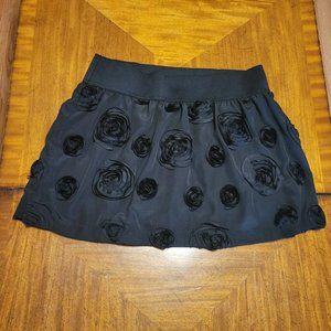 Stooshy Black Rose Bud Skirt